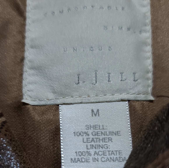 J. jill 100% Leather Jacket - Picture 3 of 6